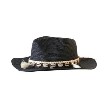 Imagem de Chapéu Panamá De Palha Unissex Com Aba Larga Para Verão, Proteção UV U
