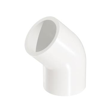 Imagem de Conector de encaixe de tubo de cotovelo de PVC de 45 graus (soquete x soquete) (3,5 cm, Art Deco, 4, RIV004)