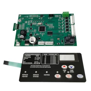 Imagem de Fuziddn Kit de placa de controle 42002-0007S substituição para aquecedores de piscina Pentair MasterTemp & Sta-Rite Max-E-Therm, compatível com série NA/LP, inclui almofada de membrana de interruptor