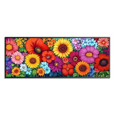 Imagem de Wergund Kits de arte de diamante grande para adultos, flor, 5D, faça você mesmo, tamanho grande, arte de diamante, crisântemo, broca, cristal, strass, bordado, ponto cruz, arte, arte, lona, decoração