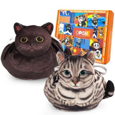 Imagem de Bolsa de maquiagem Openhahaha Drawstring Cat Travel Organizer x2