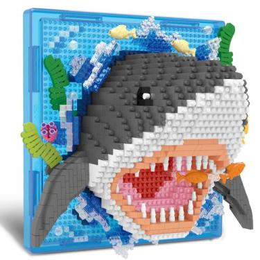 Imagem de Conjunto de blocos de construção BSE-Sparklion Shark Animal, arte de p