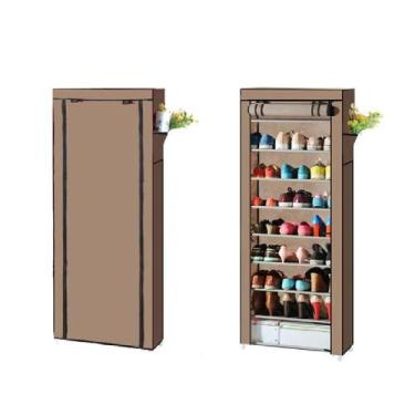 Imagem de Armario Sapateira Grande 30 Pares A Prova Poeira 10 Prateleiras Rack O