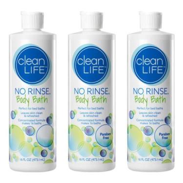 Imagem de Produtos CleanLife para banho corporal sem enxágue, 480 ml, pacote com