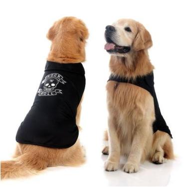 Imagem de Capa Caveira Rockeiro p/ Cachorro - Halloween, UNICA, GG