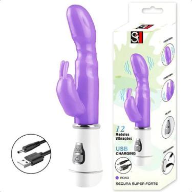 Imagem de Estimulador Massageador Duplo Sex Shop Feminino com Modos de Vibração 