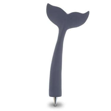 Imagem de Planet Pens Canetas de ponta esferográfica de tinta preta de 15,24 cm, canetas coloridas chiques para materiais de volta às aulas, canetas fofas para materiais de escritório femininos e decoração de mesa bonita caneta de escrita com design elegante - cauda de baleia