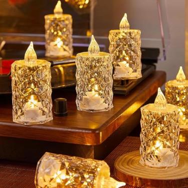 Imagem de Kit 24 Velas De Led - Velas Decorativas com Decoração Casamentos E Festas,Vela Electrónica,Vela de LED, Decoração Quarto