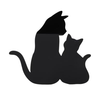 Imagem de Fafeicy Luz Noturna de Gato Led Silenciosa Decoração de Parede de Gato Preto, Material Acrílico, Luz Ativada por Som, Ideal para Sala de Estar e Quarto