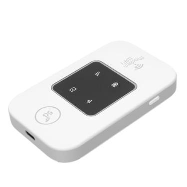Imagem de Luocute Roteador WiFi Móvel 4G LTE Desbloqueado Com Slot para Cartão SIM para Viagens Globais, Dispositivo de Ponto de Acesso Portátil de Alta Velocidade de 300 Mbps, Mini Modem de (Branco)