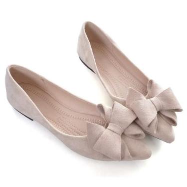 Imagem de Sapatos rasos TN TANGNEST femininos, moda, bico fino, damasco