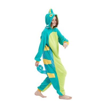 Imagem de Macacão Animal DarkCom Chameleon Cosplay Pijama Unissex S