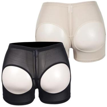 Imagem de Calcinha de renda acolchoada feminina para levantar o bumbum e modelad