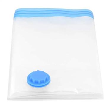 Imagem de Kit 3 unidades de Saco a Vácuo para Roupas, Proteção e Organização, Economia de Espaço, Manual de Uso Fácil (60cm x 80cm)