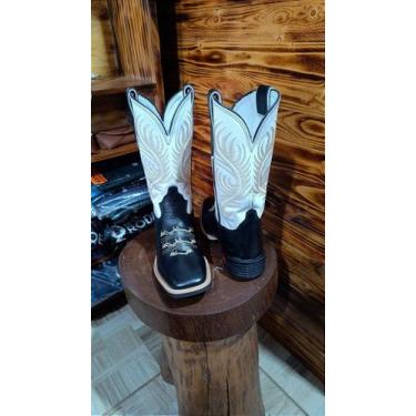 Imagem de Bota texana couro preto liso - Cowboy winner, 43