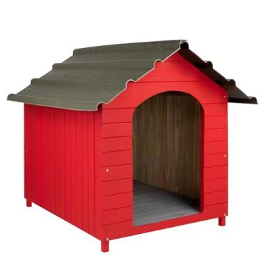 Imagem de Casa Casinha De Cachorro Telhado Ecológico Extra Gigante N8 (Vermelha)