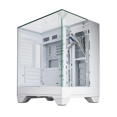 Imagem de Gabinete Gamer Aquário K-Mex Visão Infinita CG-W3D3 - Vidro Temperado - USB 3.2 - M-ATX - Branco