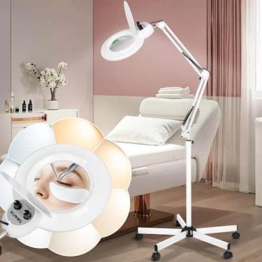 Imagem de Lámpara de Pie con Lupa KUVRS 10X, 2200 Lúmenes LED