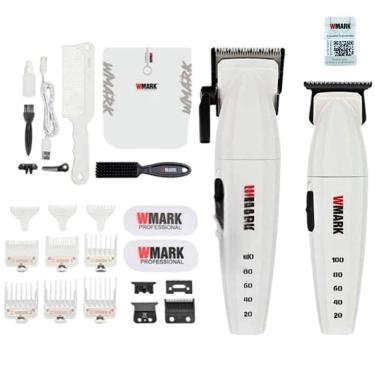 Imagem de Kit Profissional Corte Acabamento Wmark Ng 8632 Branco