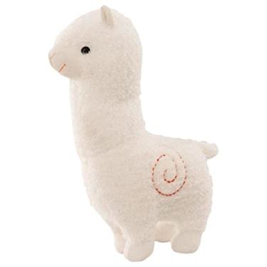 Imagem de Almencla Adorable Animal Sheep Alpaca Plush Cushion Decoration Comfortable Stuffed for Kids , White 28cm