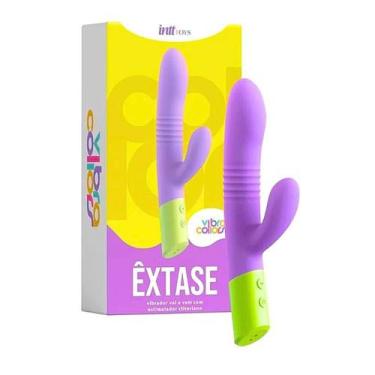 Imagem de Vibrador com Movimento de Vai e Vem Extase Linha Vibra Collors - intt