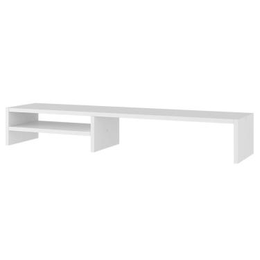 Imagem de Suporte Stand-Pro Base Para Monitor Laptop Soft Elevado 95Cm Em Mdf Com 01 Prateleira Branco