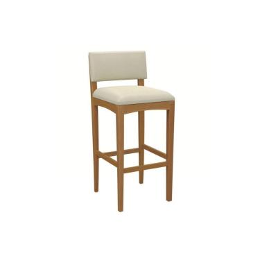 Imagem de Banqueta Sala De Jantar Noa Madeira Maciça 1bmm008ca 1un Carvalho-linho Bege Argila - Kappesberg