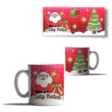 Imagem de Caneca Porcelana Natal Papai Noel Fofinho Feliz Natal Ano 2 - Enjoy Sh