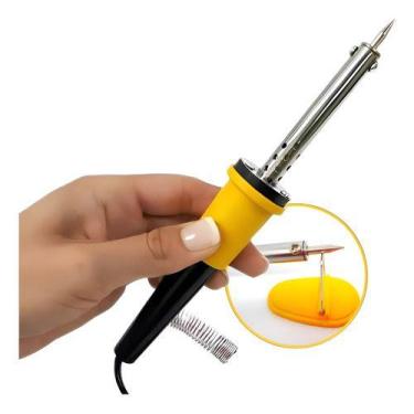 Imagem de Soldador Elétrico Profissional 60w Com Ponta Fina - Bomvink