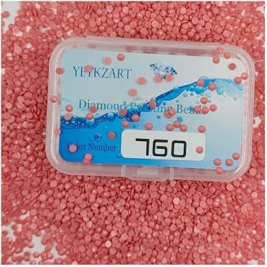 Imagem de YEYKZART 760 diamantes de substituição para pintura de diamante, brocas, contas, brocas, pedras redondas para arte de diamante, cor ausente, 3500 peças