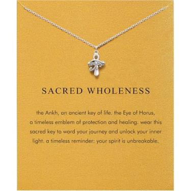 Imagem de Colar de prata delicado para mulheres – Colar de cruz celta com cavalo de Jesus Ankh para mulheres, presentes cristãos de aranha delicados para amigas irmãs mãe, aniversário, Natal, Dia das Mães