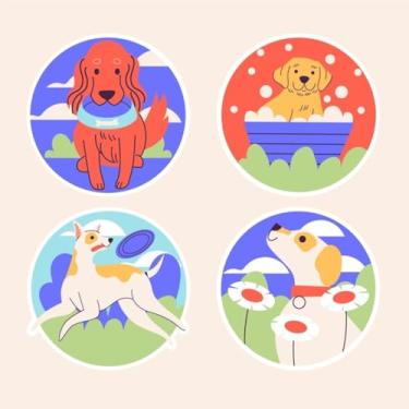 Imagem de Adesivos de Animais fofos estilo Kawaii para Quarto Caderno Decoração Infantil - Conjunto com 23 unidades 50x50cm