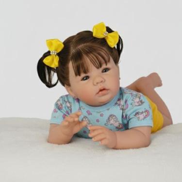 Imagem de Boneca Reborn Princesa Realista Pronta Entrega + Enxoval - Mundo Azul 