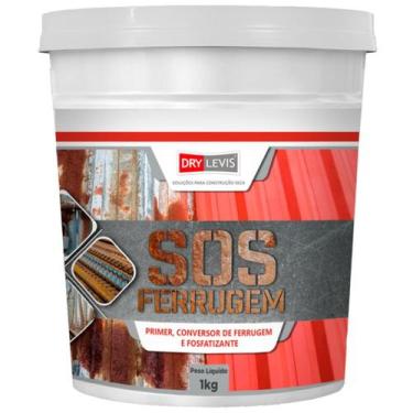Imagem de SOS Ferrugem DryLevis 1Kg  Convertedor de Ferrugem Primer Anticorrosiv