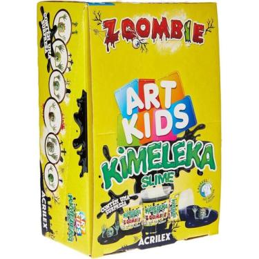 Imagem de Slime Kimeleka Zoombie Art Kids Caixa com 6 Unidades 180 g, Zoombie, Z
