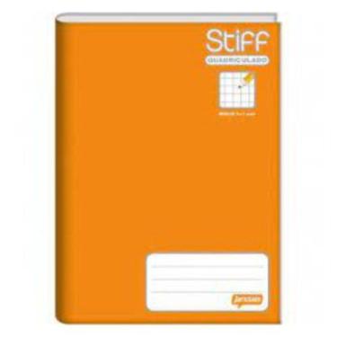 Imagem de Caderno Brochurao CD 96Fls Quadriculado 1x1 Laranja Jandaia