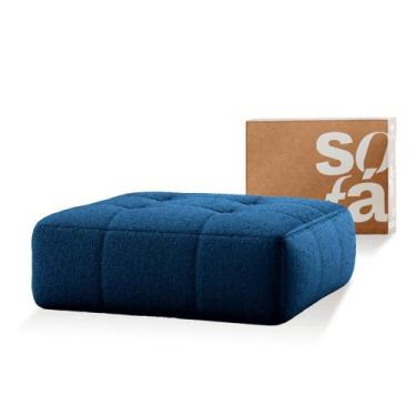 Imagem de Apoio para os pés modular Puff Chaise Sofá na Caixa Em Boucle com 1 lu