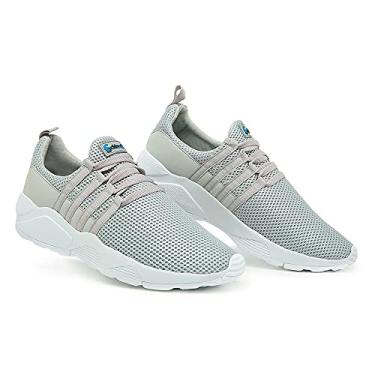 Imagem de Tênis Feminino Academia Esportivo Essencial Leve Confortável (Cinza, BR, Adulto, Numérico, 38)