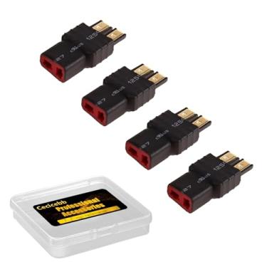 Imagem de Cecicebb 4 Pack Female T Plug Connector Adapter to Male Compatible with TRX Wireless Converter for RC Battery Conversion Adapter