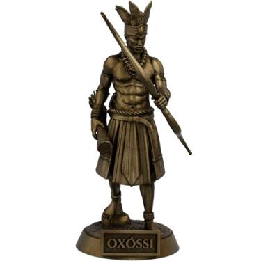 Imagem de Estátua Oxóssi Orixá da Caça - Umbanda Candomblé - Versão 2 (Cor Ouro Velho)