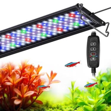 Imagem de Luz Led Aquario, Lampada para Aquario, Luz para Aquário Full Spectrum com Monitor LCD, Ciclo de Iluminação 24 Horas por Dia, 7 Dias por Semana,11W
