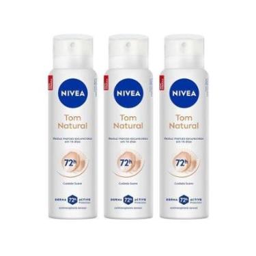 Imagem de Kit Desodorante Antitranspirante Aerossol Nivea Dermo Clareador Feminino 48 Horas 3 Unidades-Feminino