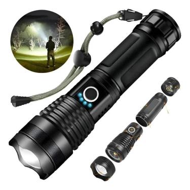 Imagem de Lanterna Led P50 T9 Recarregável Usb Potente K172 Bra