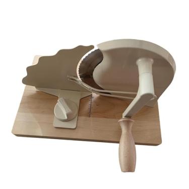 Imagem de IEUDNS Fatiador de pão manual com espessura ajustável, máquina de fatiar queijo, cortador de pão doméstico para bagels, Bege