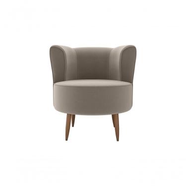 Imagem de Poltrona Decorativa Savana 1 Lugar Veludo Capuccino Matrix