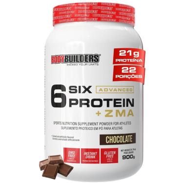 Imagem de Whey Protein 6 Six Protein Advanced com ZMA 900g –  Bodybuilders-Unissex