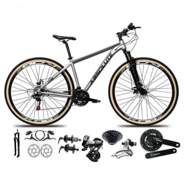 Imagem de Bicicleta Aro 29 Absolute Nero 5 Shimano Altus 24v Freios Hidráulicos Garfo Com Trava Pneu Com Faixa - Cinza Tam.21