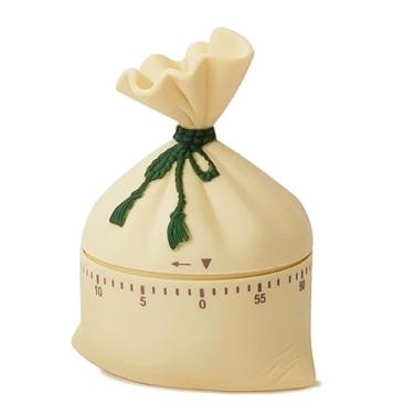 Imagem de Lucky Bag Time Manager, bonito temporizador mecânico para crianças aprendendo, ferramenta antiprocrastinação, temporizador de cozinha e estudo, despertador de cozinha (amarelo)