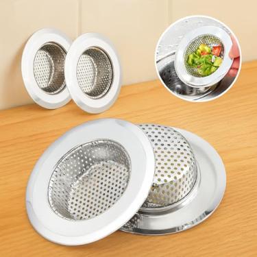 Imagem de Ralo de Pia em Aço Inoxidável, Quadrado, 9,8x10 cm, Anti Odor, Manual, Prata Inox, Alta Durabilidade, para Cozinhas e Tanques