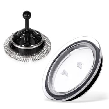Imagem de Tampa de espumador de leite para Nespresso Aeroccino 3, batedor de espuma compatível com Nespresso Aeroccino 3/4/XL, capa de peças de reposição de leite e batedor para máquina